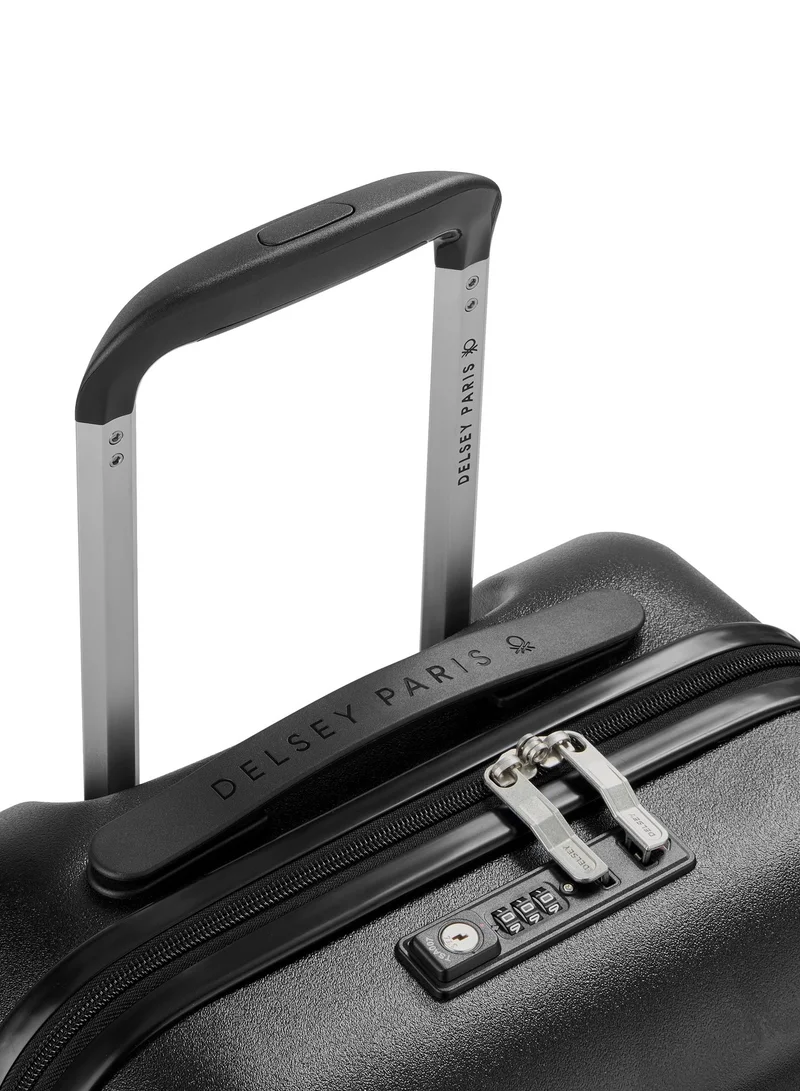United Colors Of Benetton  UCB 55 Cm 4 Double Wheeled Hardside Expandable Check-In Luggage Trolley Case - Black  | Best Price UAE